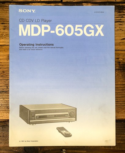 Sony mdp 605gx lettore cdv - sony,