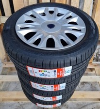 KIT ruote complete per Lancia Y 4x98 coppe cerchi + 185/55/15 estive certificate