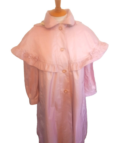 Impermeabile rosa con