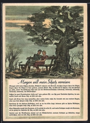 Marschlied domani mio - ak,