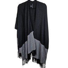 Maglione Poncho Cape White