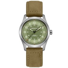 Orologio Uomo Hamilton Khaki Field Titanio Automatico 38mm Quadrante Verde H70205860