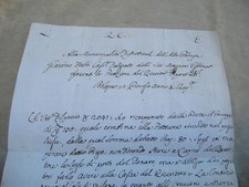 DOCUMENTO NAPOLEONICO BOLOGNA 1797 DIP. ALTA PADUSA-CENTO-MONETE PONTIFICIE