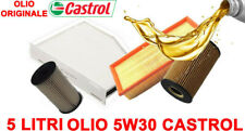 KIT 4 FILTRI TAGLIANDO OLIO 5W30 CASTROL AUDI A3 1.6 TDI 90 105 CV DAL 2009