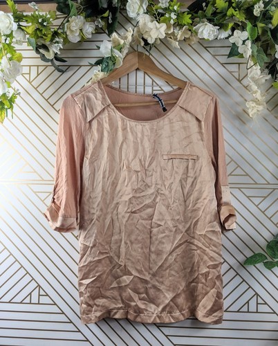 Blusa donna zara bronzo con - zara,