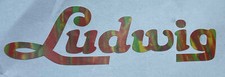 Logo Ludwig Citrus Mod vintage anni 60 per BASS DRUM ARTICOLO DI QUALITÀ.