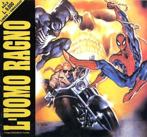 Fumetto uomo ragno con - l'uomo,