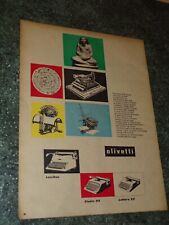 OLIVETTI LETTERA 22 STUDIO 44 LEXIKON ANNO 1954 ANNI 50 PUBBLICITA=ADVERTISING 1