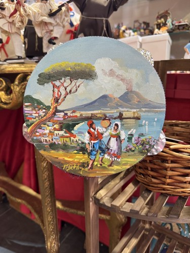 Tamburello olio tela - su,