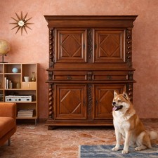 Credenza Antica Doppio Corpo
