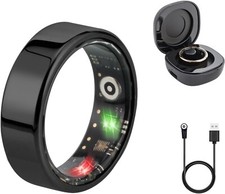 AMOVAN Smart Ring, Fitness Tracker - Anello Battito Cardiaco Sonno Ossigenazione