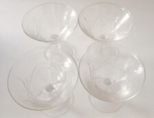 Set di 4 coppe in vetro coppette da gelato o macedonia