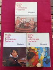 Collana 3 volumi Storia della Letteratura Francese 1985 Garzanti