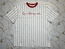 T-shirt bianca a righe da uomo