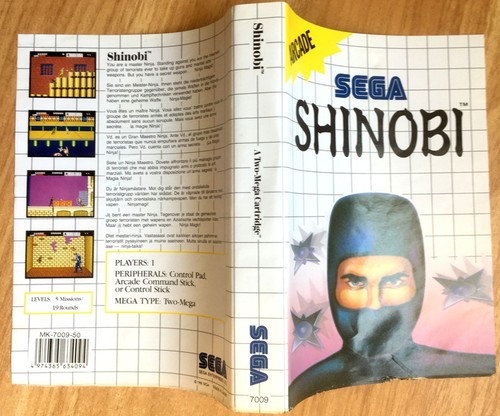 Shinobi jaquette 100 - shinobi,