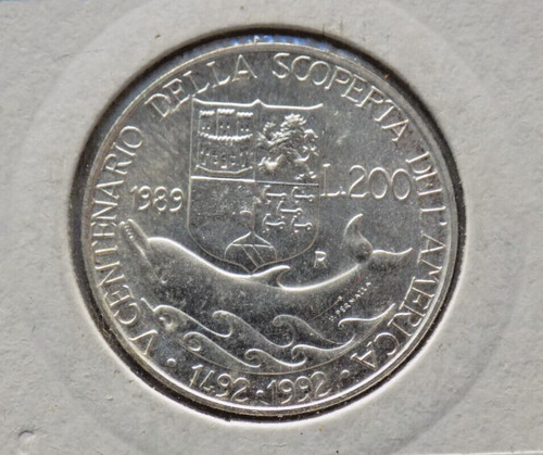 Lire 200 scoperta dell - scoperta, dell'america