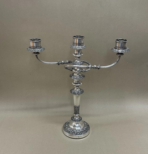 Candelabro rami placcato - candelabro,