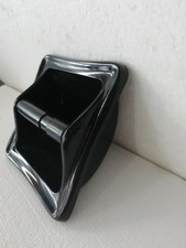 ACCESSORIO BAGNO IN CERAMICA NERA DA INCASSO PORTA ROTOLO ART 4