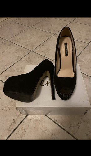 Scarpa donna nera aperta - n.38,