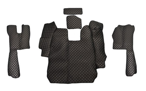 Tappetini eco pelle nera - in,
