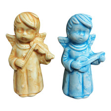 2 Statue angeli in ceramica