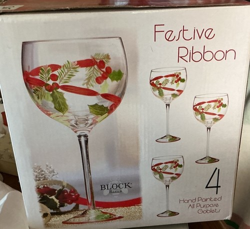 Nastro festivo bicchiere vino