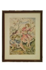 VINCENZO NICOLETTI (1895-1977) Primavera - acquerello su carta del '900