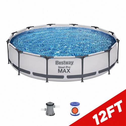 Piscina 12ft bestway acciaio - piscina,