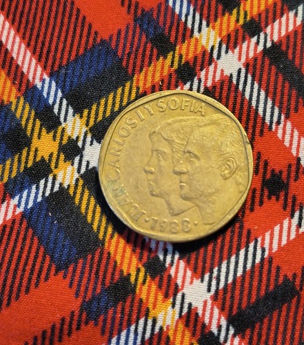 Moneta spagnola 500 pesetas - moneta,