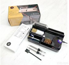 Macchina per arrotolare sigarette iniettore tabacco elettrico nero 5,5/6,5/8 mm 3IN1