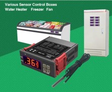 TERMOSTATO  DIGITALE 24 V DC REGOLATORE DI TEMPERATURA CON SONDA -50/110°C LCD