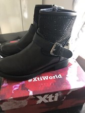 Stivaletto Anfibio Strass Donna Xti