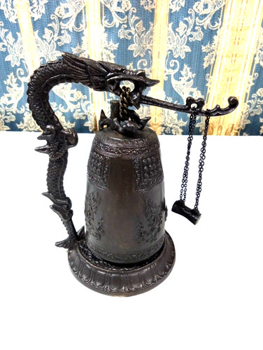 Campana tempio asiatico drago - campana,