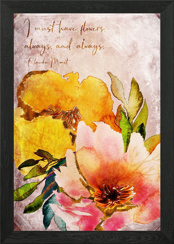 Quadro vintage bouquet - , con
