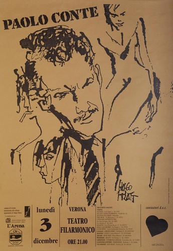Pratt locandina paolo conte - pratt,