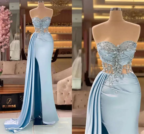 Affascinante top blu chiaro