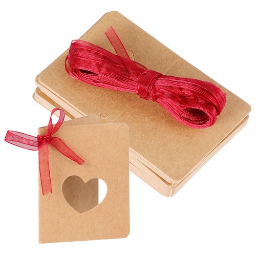 50pz etichetta carta kraft - 50pz,