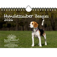 Calendario Magia per Cani Beagles DIN A5 per 2026 Cuccioli e Cani - Magia dell'Anima