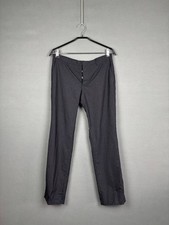 Pantalone casual donna Romeo Gigli taglia 36 nero a righe Bemberg Cupro gamba dritta