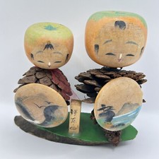 Coppia Bambole Kokeshi