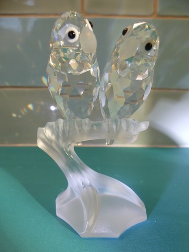 Coppia lovebirds cristallo - coppia,