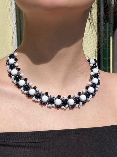 Collana uncinetto girocollo