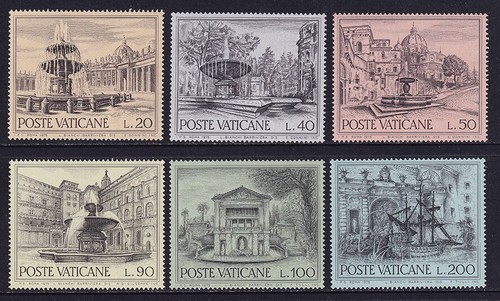 Vaticano 1975 fontane - vaticano, e