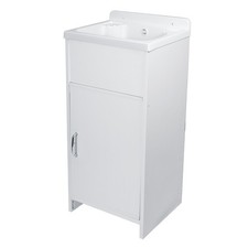 LAVATOIO COMPATTO IN PVC COLORE BIANCO 42X34 CM MOD. ROCCO