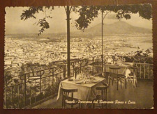 Cartolina Napoli Panorama dal Ristorante Renzo e Lucia Viaggiata