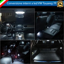 KIT LED INTERNI VW TOUAREG 7P MK2 II CONVERSIONE COMPLETA 6000K CANBUS NO ERRORE