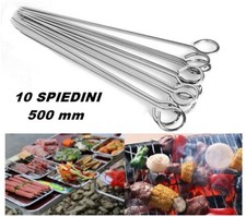 SET 10 SPIEDINI IN ACCIAIO