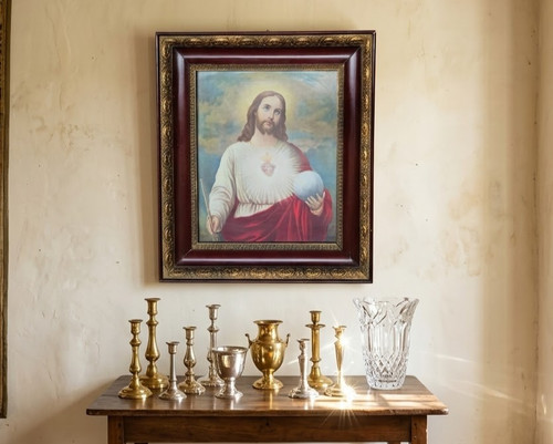 Quadro con immagine sacra - con,