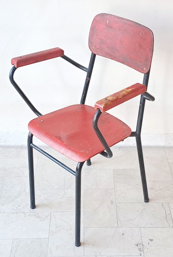 Sedia vintage ferro con - vintage,