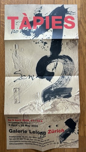 Antoni tapies invitation - tapies,